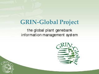GRINGlobal Projectthe global plant genebankinformation management syst