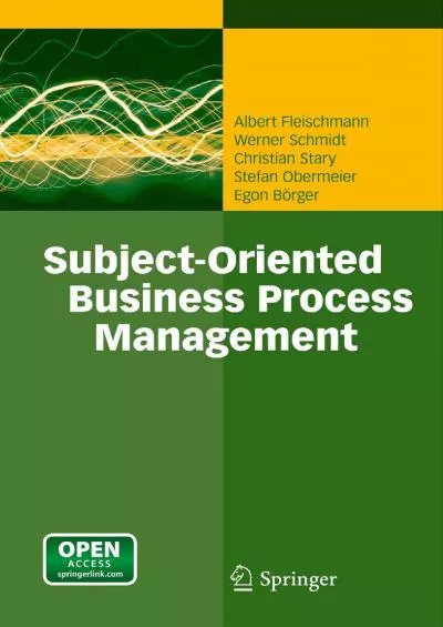 (BOOS)-Subject-Oriented Business Process Management