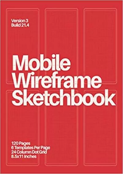 (EBOOK)-Mobile Wireframe Sketchbook (Red) (Mobile Wireframe Sketchpad)