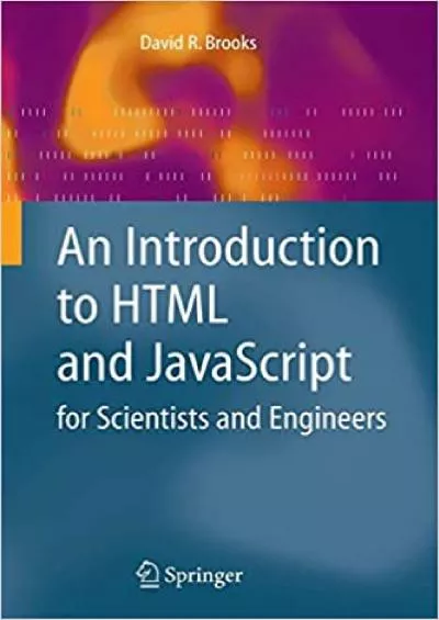 (BOOS)-An Introduction to HTML and JavaScript for Scientists and Engineers
