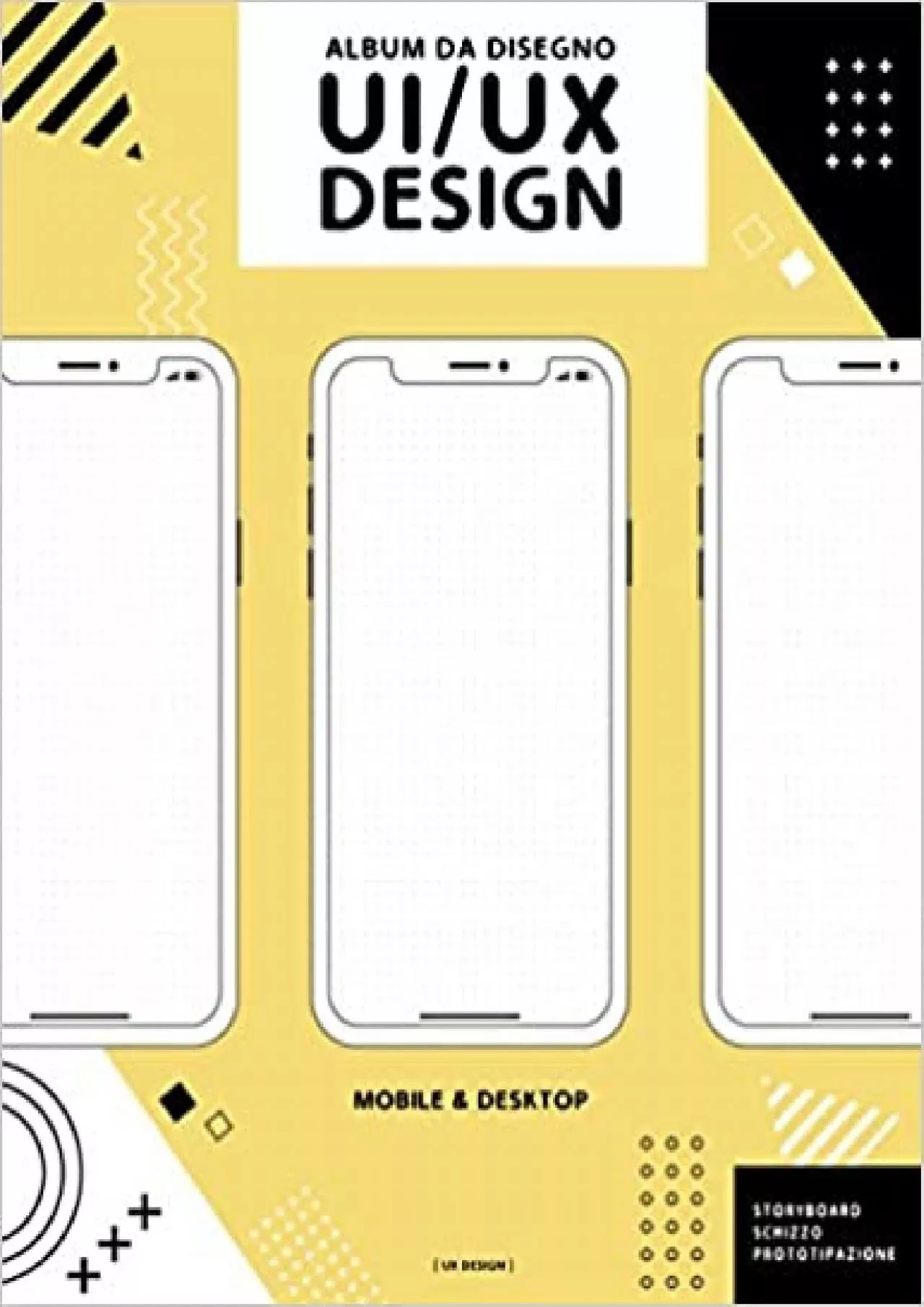 (READ)-Album da disegno UI UX Design Taccuino per prototipi di interfacce professionali
