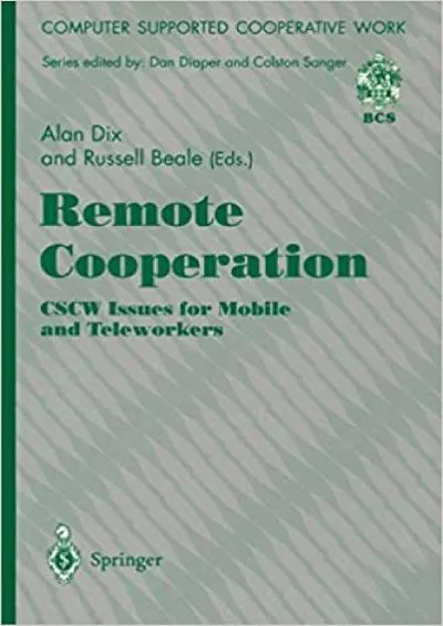 (READ)-Remote Cooperation CSCW Issues for Mobile and Teleworkers (Computer Supported Cooperative Work)