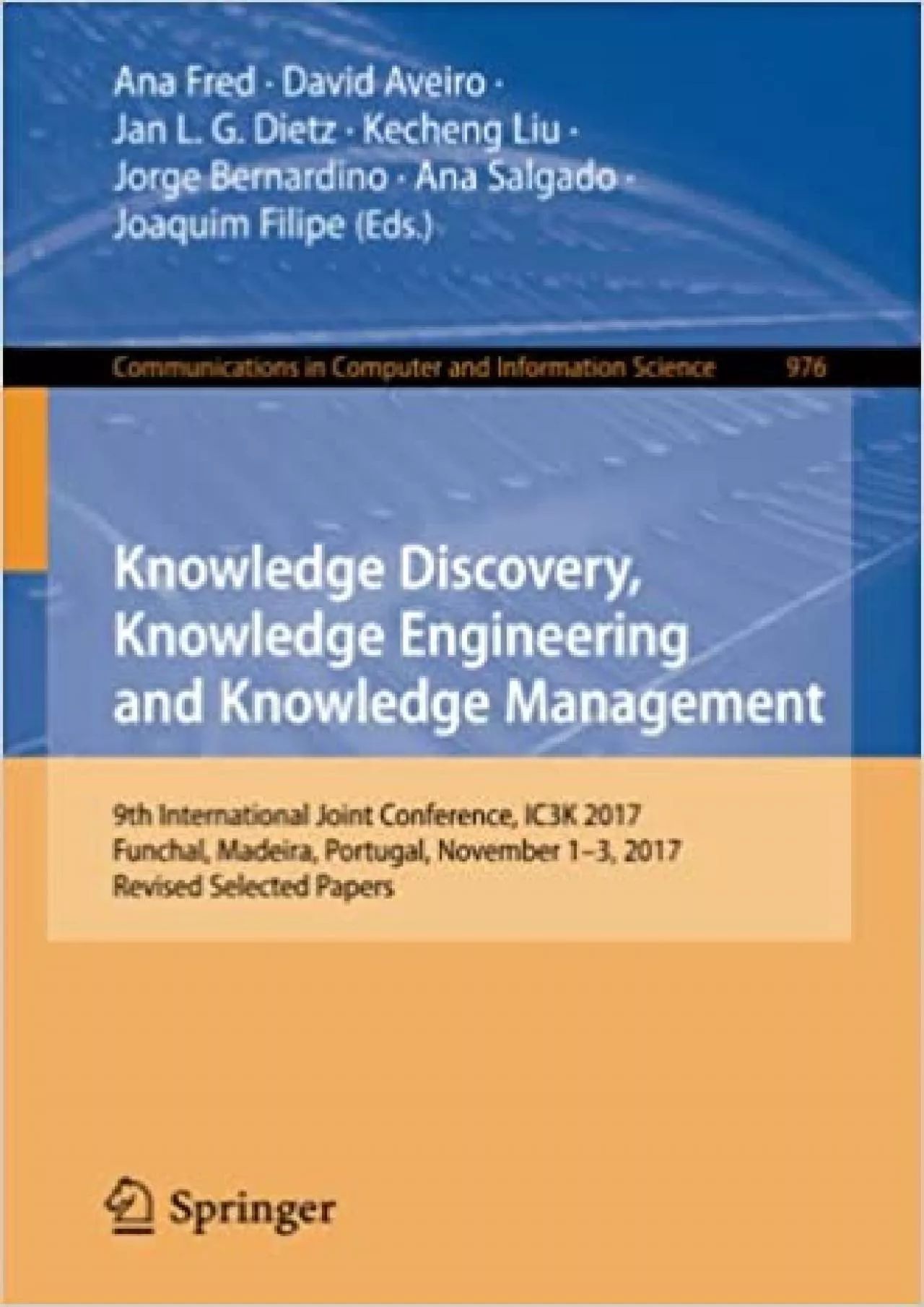 (DOWNLOAD)-Knowledge Discovery Knowledge Engineering and Knowledge Management 9th International