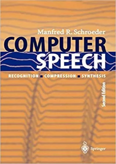 (BOOK)-Computer Speech Recognition Compression Synthesis (Springer Series in Information Sciences 35)