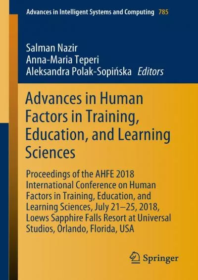 (READ)-Advances in Human Factors in Training Education and Learning Sciences Proceedings