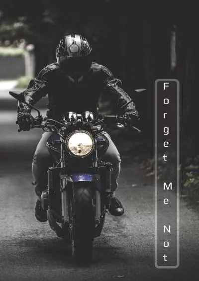 [DOWLOAD]-Forget Me Not: Black Motor Bike.Motercycle.Internet Password Logbook with alphabetical tabs.Personal Address of websites, usernames, passwords ... printed format.Size 6x9 inches