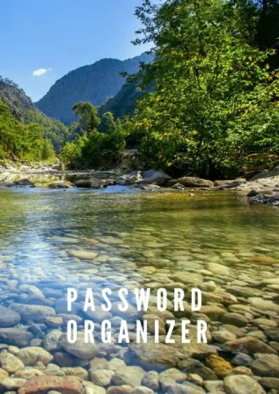 [DOWLOAD]-Password Organizer: 6 x 9 Small Password Organizer For Seniors With Alphabetical Tabs, Glossy Scenic Cover, Large Print