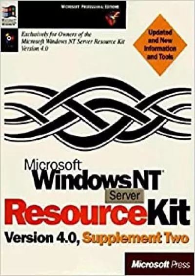 (DOWNLOAD)-Microsoft Windows NT Server Resource Kit Version 40 Supplement Two