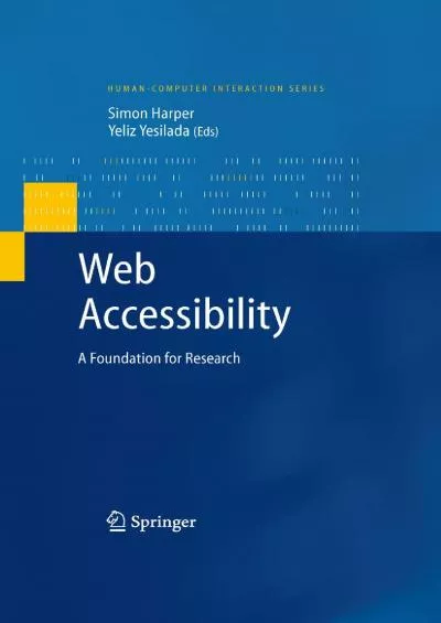 (EBOOK)-Web Accessibility A Foundation for Research (Human–Computer Interaction Series)