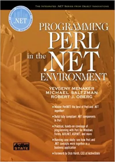 (DOWNLOAD)-Programming Perl in the Net Environment