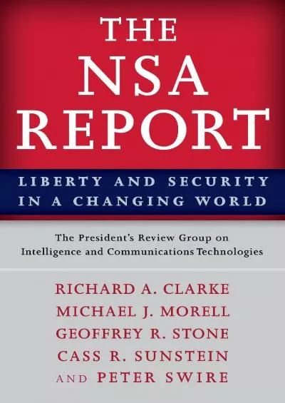 [FREE]-The NSA Report: Liberty and Security in a Changing World