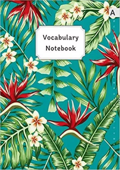 (BOOK)-Vocabulary Notebook 85 x 11 Notebook 3 Columns Large with A-Z Alphabetical Tabs