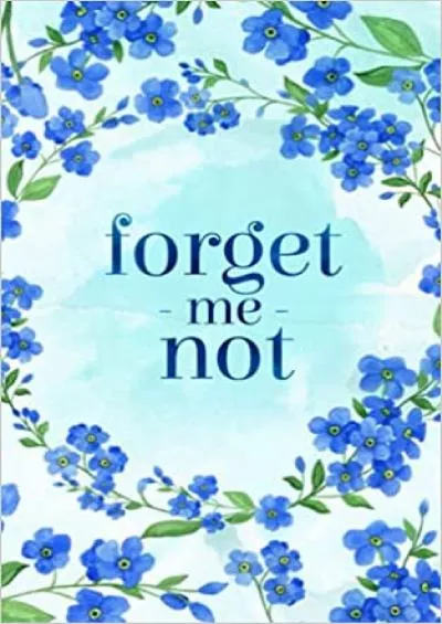 (BOOK)-Forget Me Not Password Book for Internet Login Information Alphabetical Organizer Log Book with Tabs Discreetly Titled