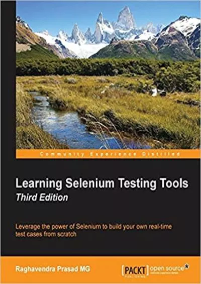 (DOWNLOAD)-Learning Selenium Testing Tools - Third Edition