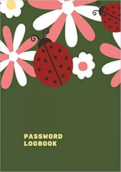 (BOOS)-Password Logbook Ladybug Internet Password Keeper With Alphabetical Tabs | Large-print