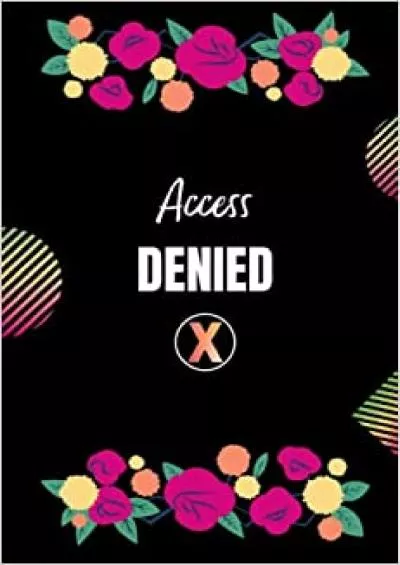 (BOOS)-Access Denied Password Journal Log Book For Women | Alphabetical Pocket Size Black