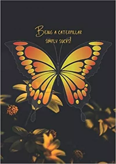 (BOOS)-Being A Caterpillar Sucks! - Small Internet Address Butterfly Password Book With