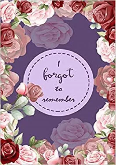 (BOOS)-I Forgot to Remember Internet Password Logbook Organizer with Alphabetical Tabs To Protect Usernames and Passwords Login Private Information Keeper Vault Notebook and Online | Flower Purple Design
