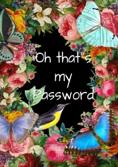 [DOWLOAD]-Oh that\'s my password: Password Book Log Book Cover Red Size 5 x 8 120