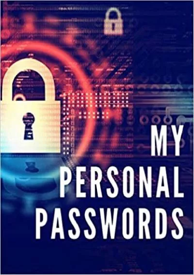 (BOOK)-My Personal Password Notebook Journal Vol12 Logbook To Record Username Password