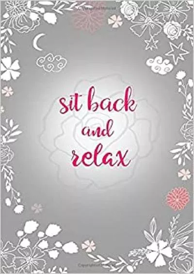 (EBOOK)-Sit Back and Relax 4x6 Small Notebook for Password with Alphabetical Tabs | Floral