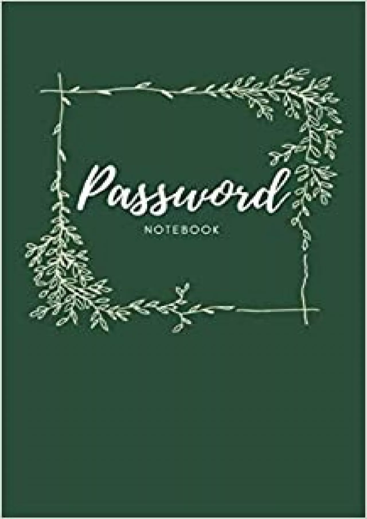 PDF-(BOOK)-password notebook green cute flower the Personal Internet Address & Password organizer