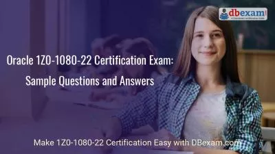 Oracle 1Z0-1080-22 Certification Exam: Sample Questions and Answers