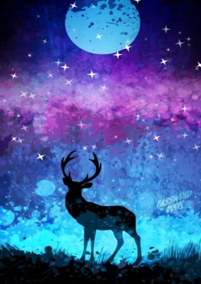 [eBOOK]-Password Book: Small Password Notebook with Pretty Deer in the Moonlight Design I Size 6” x 9” I Internet Password Organizer with Alphabetized Pages I For Kids, Teens and Adults