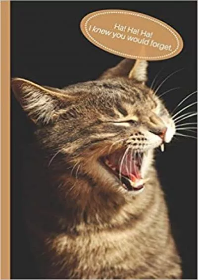 (BOOK)-Ha! Ha! I Knew You Would Forget Discreet Password Logbook | Funny Cat Lover Coworker