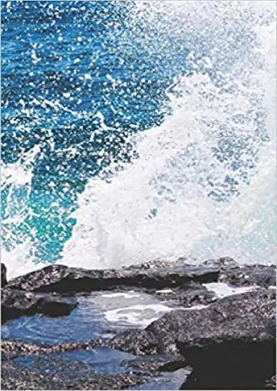 (BOOK)-Password Book Internet Password Logbook Large Print with Tabs | water with waves Cover