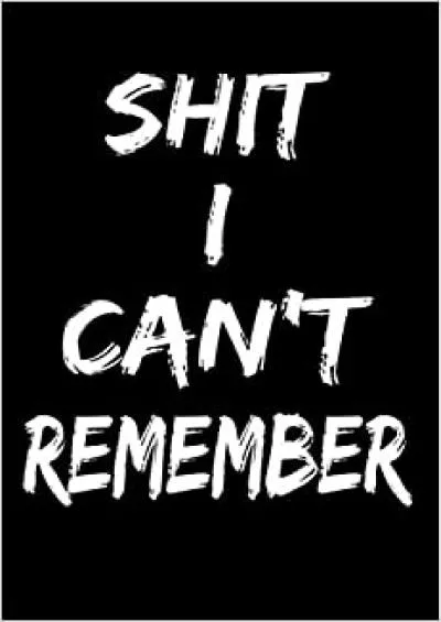 (BOOS)-Shit I Can\'t Remember Password Logbook Username Login Password Notebook Journal Password Book with alphabetical tabs Black Cover 6x9 inch 110 pages (55 sheets)