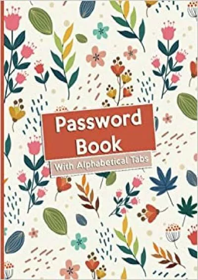 (READ)-Password Book With Alphabetical Tabs Large Print Username and Password Log Book
