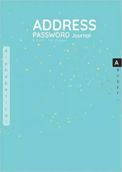 (BOOS)-Address & Password Journal Large Print Organized with Alphabetical Tabs A to Z Pages Includes Website Address Username Password (85x11 inches  Large) For Women Men Kids And Seniors