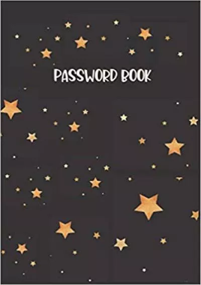 (READ)-Password Book Gold Stars Design Cover  Internet Passwords Keeper Log Book Password keeper notebook Password log book notebook keeper password manager My Password Journal