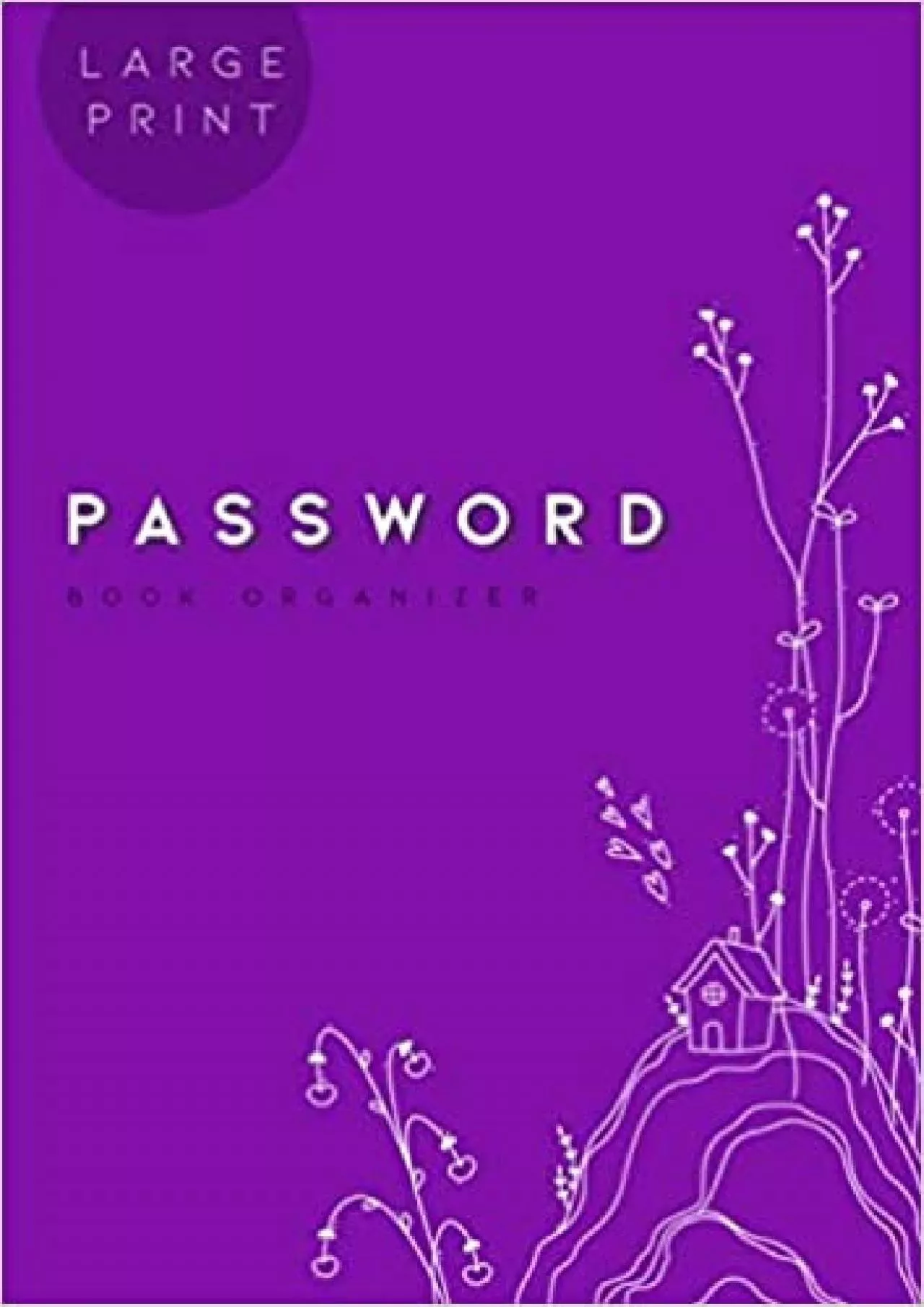 (BOOS)-Password Book Organizer Large Print A4 | Internet Address Journal with A-Z Alphabetical