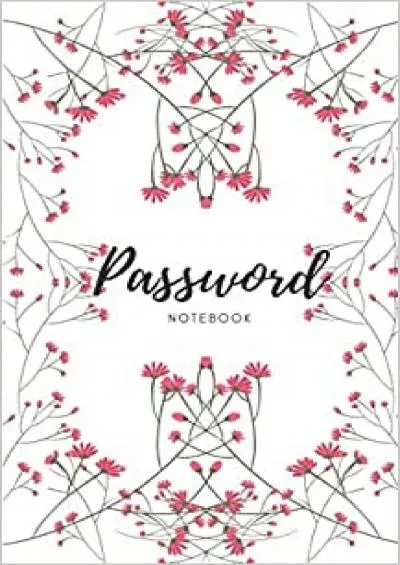 (BOOS)-password notebook A little cute pink flower Personal Internet Address & Password organizer notebook