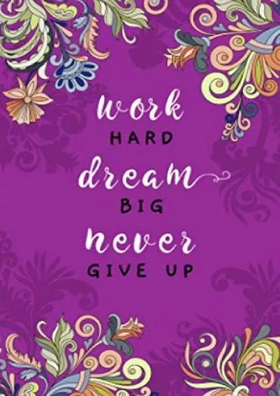 [READING BOOK]-Work Hard, Dream Big, Never Give Up: 4x6 Password Notebook with A-Z Tabs