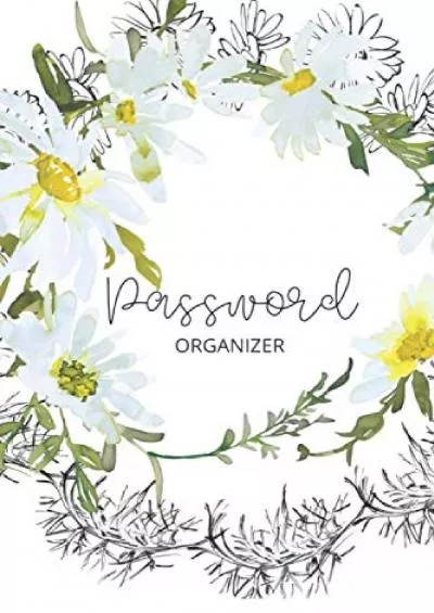 [BEST]-Password Organizer: Logbook With Alphabetical Tabs - Premium Floral Design - Large