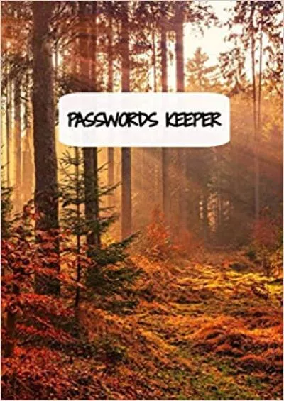 (BOOS)-Passwords Keeper Beautiful Autumn Leaves Design Cover  Internet Passwords Keeper