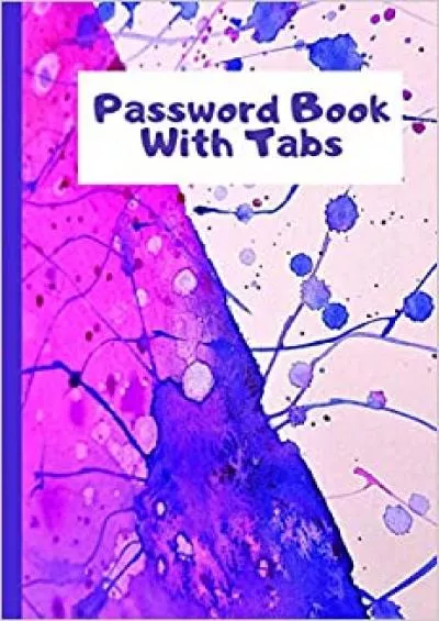 (BOOK)-Password Book With Tabs