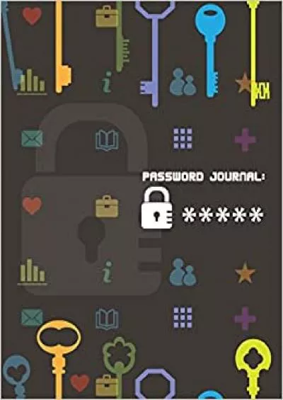 (BOOK)-Password Journal Large Print 85\'x11\' For Record and Tracking Password Organizer