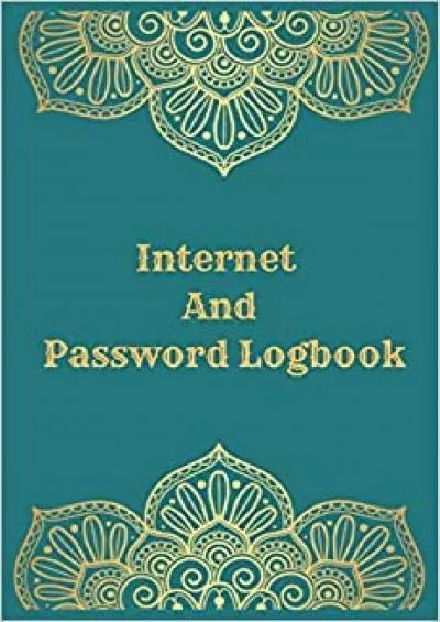 (DOWNLOAD)-Internet And Password Logbook Vol 8 Password Keeper Notebook Organizer Small