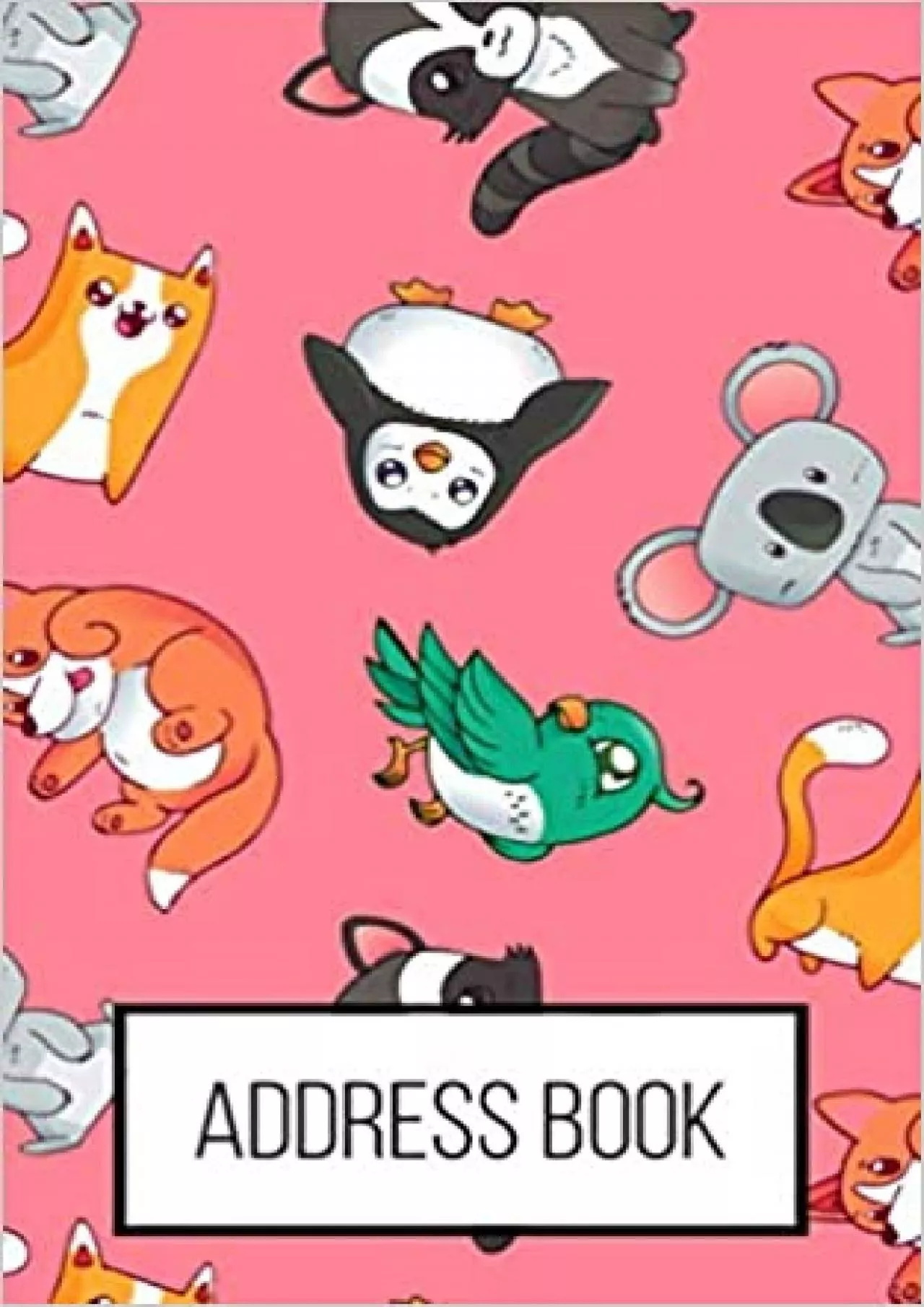 (BOOK)-Address Book Address notebook with alphabetical tabs for women to use as a organizer