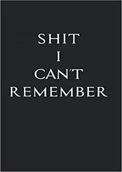 (BOOK)-SHIT I CAN\'T REMEMBER Password Book With Alphabetical Tabs for Men - simple and