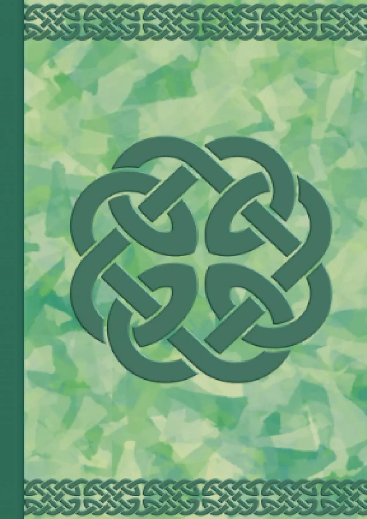 PDF-[READ]-Small Password Book: 4\' x 6\' Password Notebook - Green Celtic Knot Design - Purse