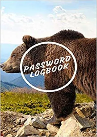 (DOWNLOAD)-Password Logbook Bear Internet Password Keeper With Alphabetical Tabs | Pocket Size 5 x 8 inches (vol 2)
