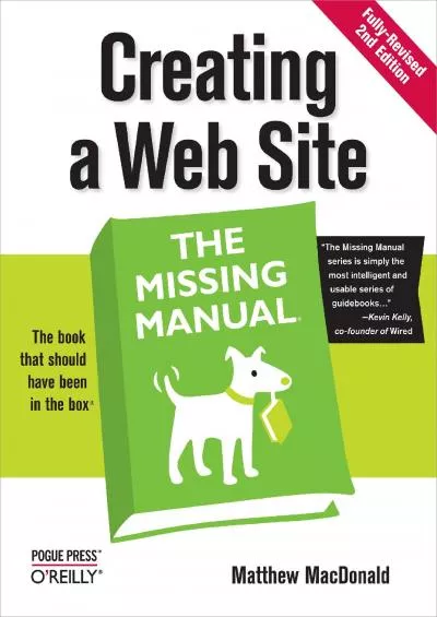 [FREE]-Creating a Web Site: The Missing Manual
