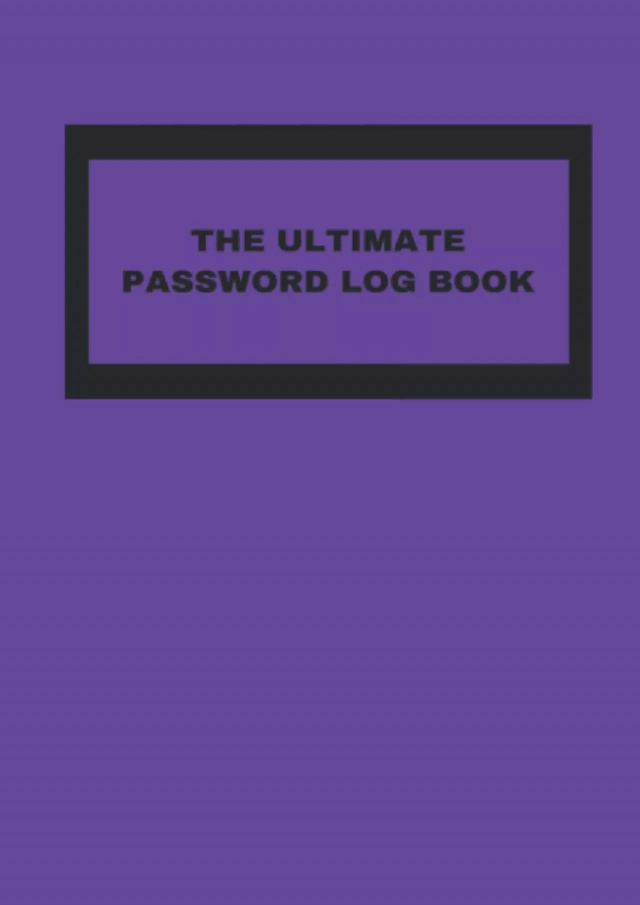 PDF-[DOWLOAD]-The Ultimate Password Log Book (Purple)- Alphabetical Tabs - Pocket Sized Internet