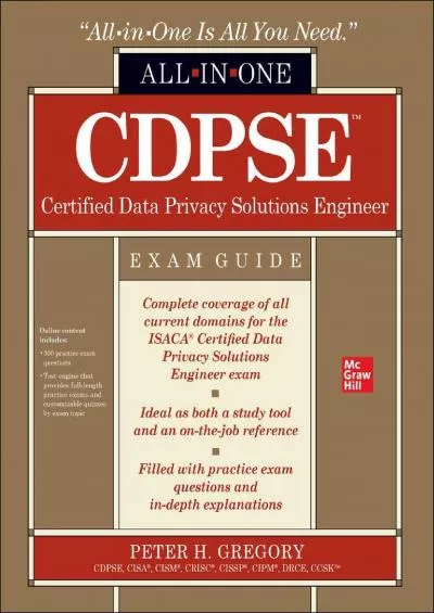 [FREE]-CDPSE Certified Data Privacy Solutions Engineer All-in-One Exam Guide