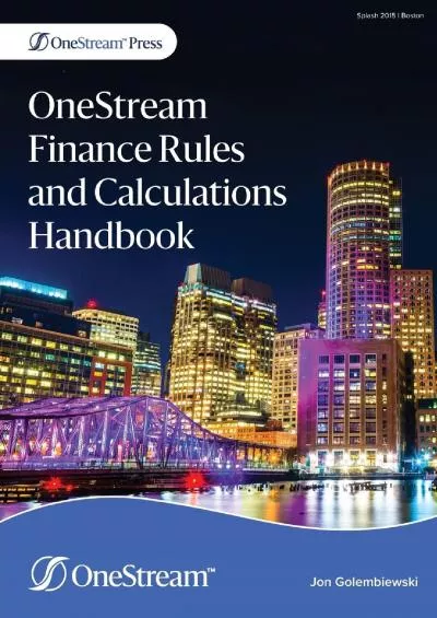 (EBOOK)-OneStream Finance Rules and Calculations Handbook